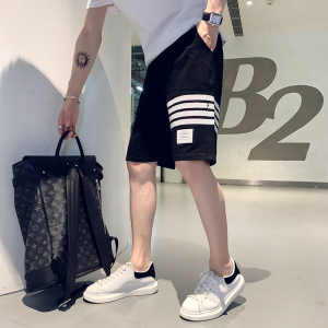 24夏季新款社会小伙四条杠休闲运动短裤五分裤-3K01-P38控58