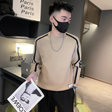 2024秋冬社会小伙痞帅个性拼色潮款长袖毛衣男1A827-P78控108，男装针织衫/毛衣，电商A400-1（原B352）