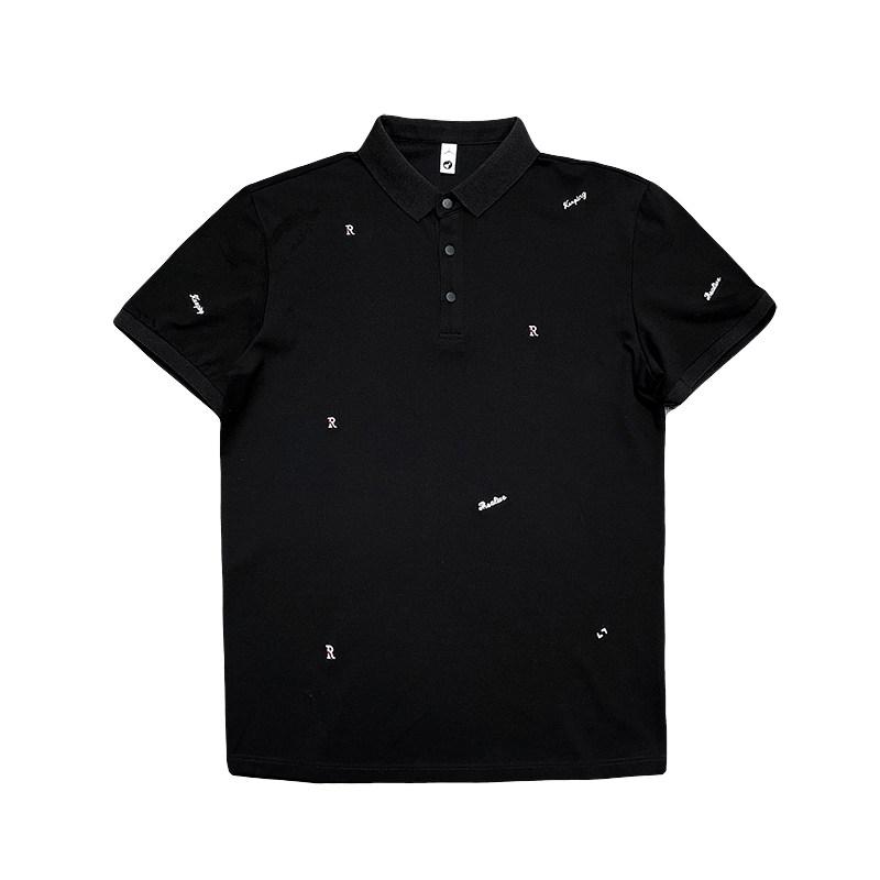 社会小伙字母刺绣polo衫男潮牌短袖抖音-1PL839-特P48控68,男装Polo衫,电商A400-1（原B352）