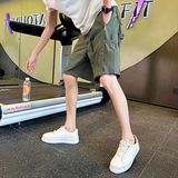 K66-P502024夏季工装短裤男口袋五分裤休闲宽松大裤衩子男裤-5，男装休闲裤，电商A400-1（原B352）