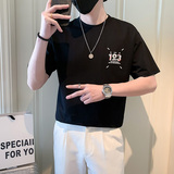 夏季店主风潮牌社会小伙刺绣印花宽松短袖T恤T829-特P48控68，男装T恤，电商A400-1（原B352）