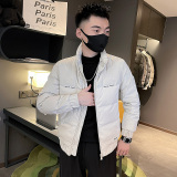 2024冬季潮牌男立领修身保暖加厚羽绒服外套-1YR663-P158控208，男装羽绒服，电商A400-1（原B352）