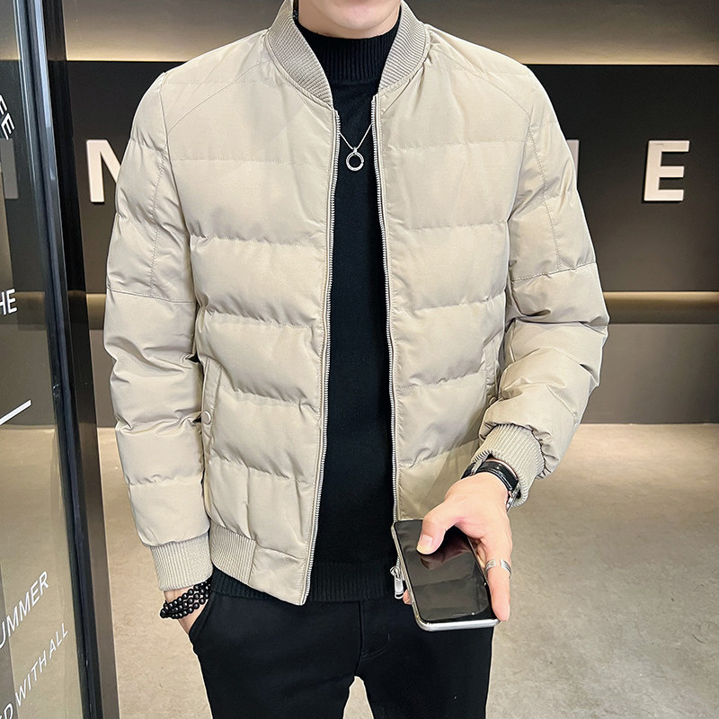 23冬季店主风韩版修身纯色棉衣外套男棉袄-0MY11-P118控158,男装棉衣,电商A400-1（原B352）