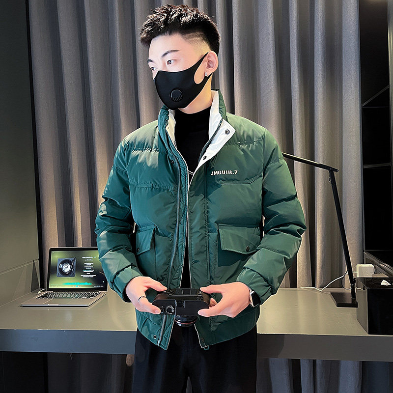 23男士冬季新款潮流休闲工装加厚立领羽绒外套- YR703-P155控208图片