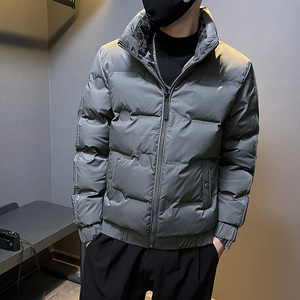 冬季社会小伙立领压花羽绒服短款白鸭绒男外套4 YR658-P130控170图片