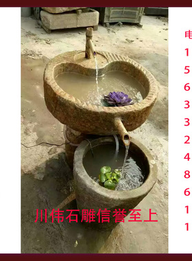 室内户外洗手盆仿古桌子天然