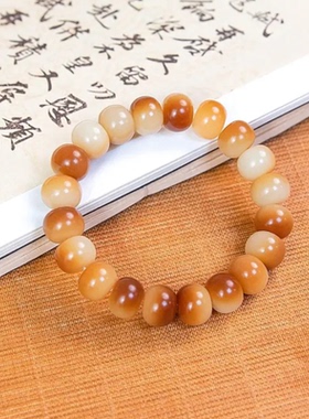 炭烧白玉菩提根男女手串