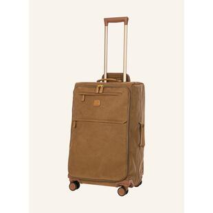 代购 拉杆箱可扩展容量双层拉链闭合前袋收纳万向轮 Brics男士