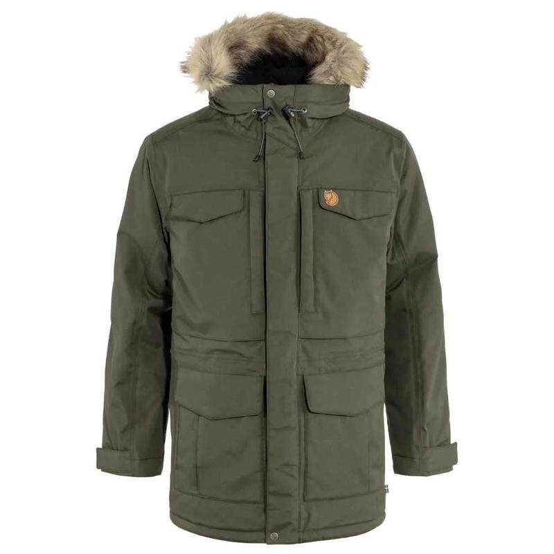 代购Fjallraven北极狐男士羽绒服防水防风保暖户外风衣长款连帽
