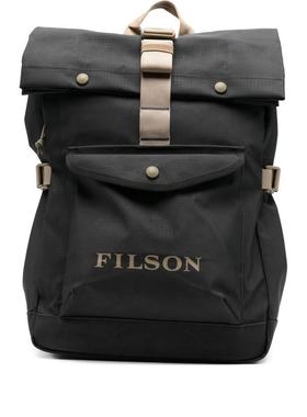 代购Filson男士运动双肩包防水面料前袋收纳扣环固定轻便耐用