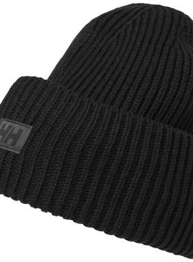 代购Helly Hansen海丽汉森男士帽子保暖防寒黑色户外冬季针织帽