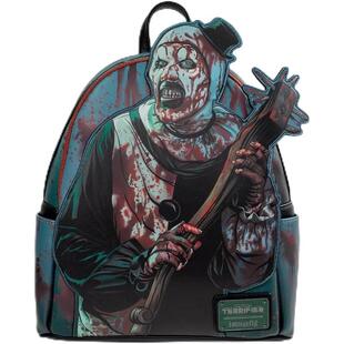 代购 Loungefly男女恐怖主题双肩包前拉链口袋侧袋收纳可调节肩带