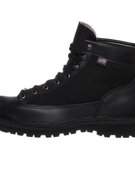 代购Danner工装鞋男防滑耐磨透气缓震黑色高帮皮革尼龙户外徒步