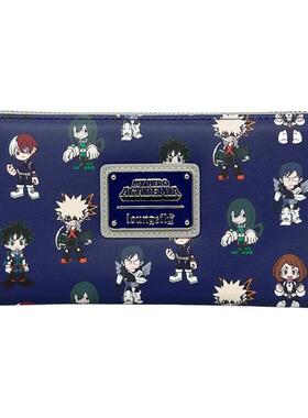 代购Loungefly女士My Hero Academia钱包多卡位收纳钞票隔层拉链