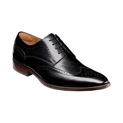 代购Florsheim男士正装皮鞋柔软内里缓震鞋垫耐磨橡胶外底