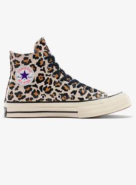 海外代购Converse/匡威男士板鞋夜光效果缓震舒适高帮豹纹印花