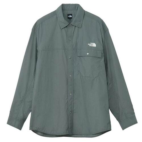 日本代购THE NORTH FACE/北面男士速干T恤透气轻量长袖翻领登山
