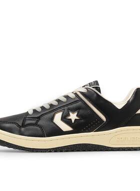 代购日本代购Converse/匡威男士休闲板鞋复古做旧皮质鞋面低帮