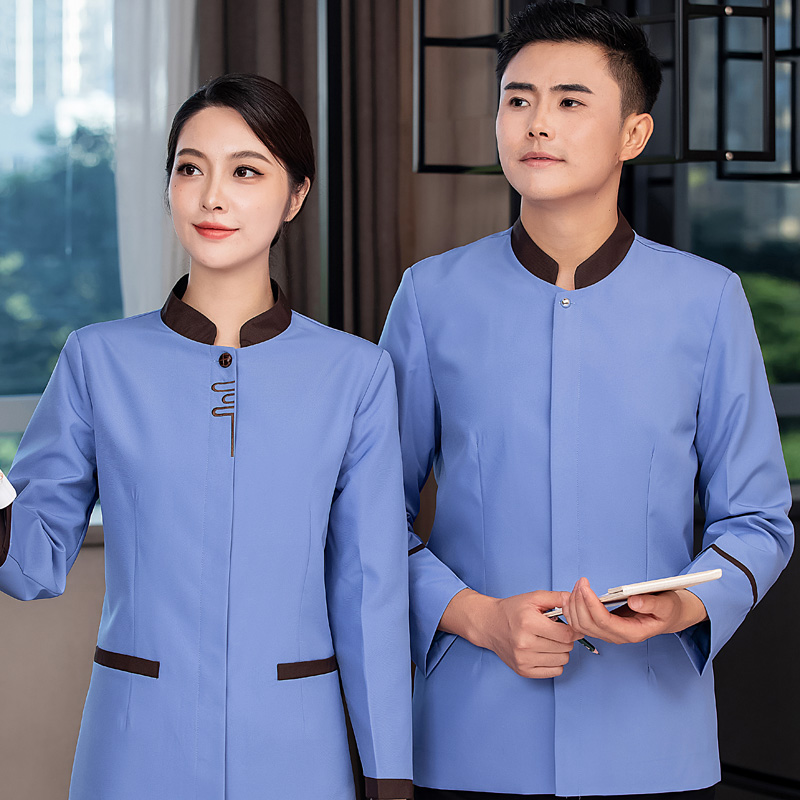 冬装夹棉保洁服上衣定制男女长袖