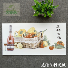 饰墙砖定制 高温装 瓷砖花片 厨房餐厅卫生间个性 花砖直边300X600