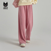 通勤卫裤 a02宽松欧棉绒山本裤 秋冬季 加厚长裤 休闲裤 子女2025新款
