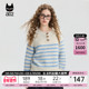 a02宽松条纹套头毛衣女2025新款 氛围感穿搭 秋装 春秋厚款 针织衫