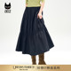 黑色蛋糕裙a字半身裙女春秋新款 a02 ET释放系列 清爽通勤穿搭