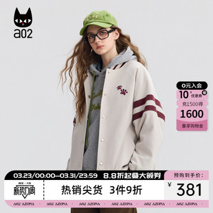 设计感棉衣冬装 a02宽松休闲加厚棒球服棉服外套女2025新款 冬季