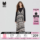 长裙 吊带裙T恤裙子设计感秋装 a02宽松假两件连衣裙女2025新款 秋季