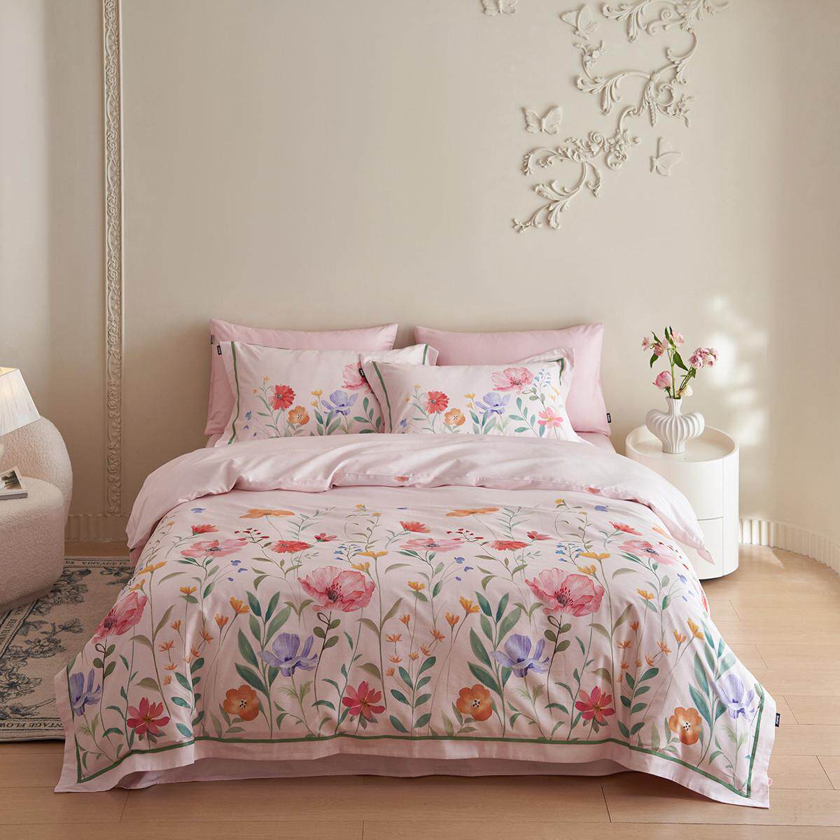 多喜爱 商场同款正品 25年春秋新品花卉田园花语纯棉时尚四件套