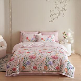 多喜爱 商场同款正品 25年春秋新品花卉田园花语纯棉时尚四件套