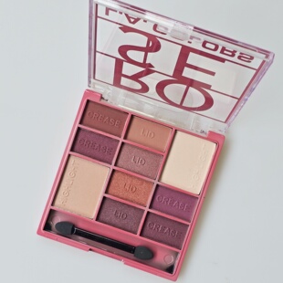 美国开架~洛十色眼影盘大地干枯玫瑰豆沙人鱼哑光珠光易上色学生