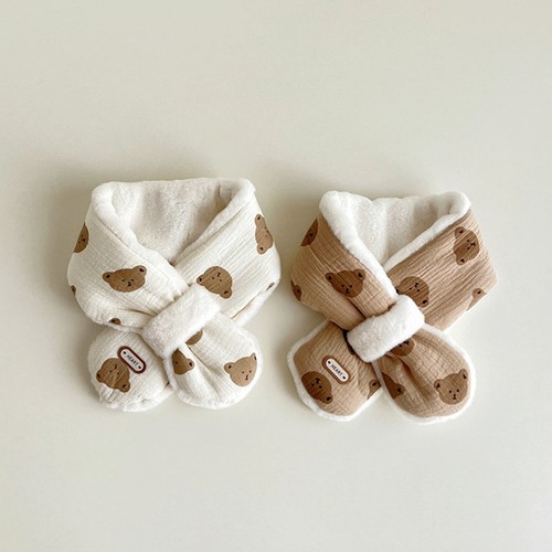 ins小熊宝宝保暖围巾超萌围脖