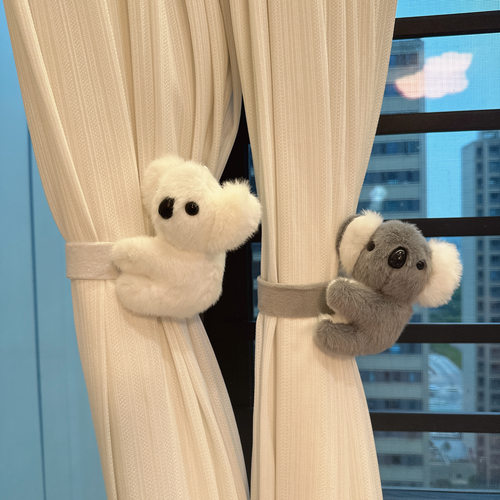 考拉卡皮巴拉窗帘扣卧室客厅