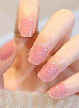 梦露气质透明裸粉色指甲油网红冰透显白美甲油免烤微胶持久快干