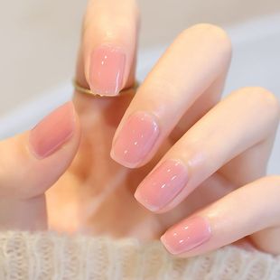 梦露气质透明裸粉色指甲油网红冰透显白美甲油免烤微胶持久快干