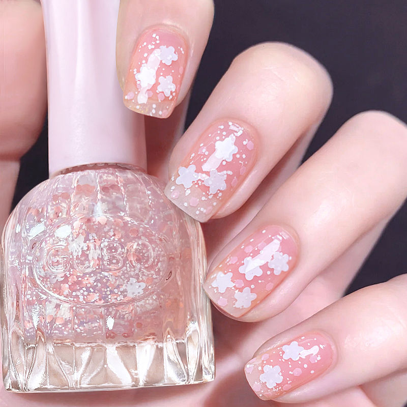 亮片指甲油免烤快干持久无味