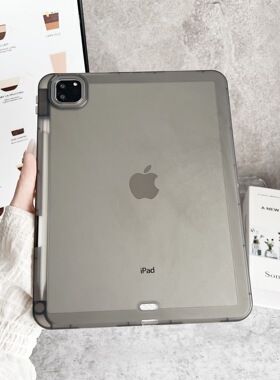 透明第9代8代10.2寸带笔槽iPad保护壳2025款11代A16保护套 Pro11英寸AIR6透明防弯M3平板无盖7代气囊防摔软壳
