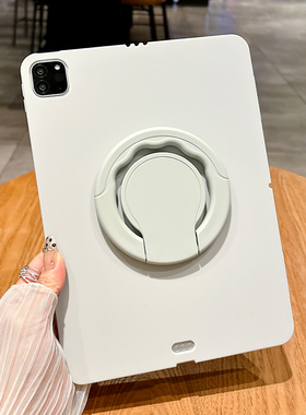 2025新款ipad11代保护套软胶360度支架padair2/4保护壳10.9寸简约纯色10.2平板电脑防摔mini6/7外软壳十代