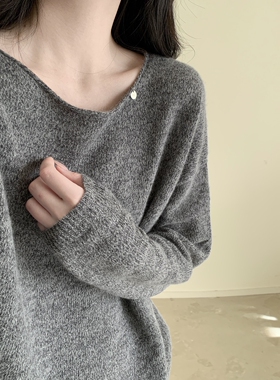 孤品特价不退换！【MUUTIS牧缇】复古无缝宽松蜜熊针织衫绵羊毛