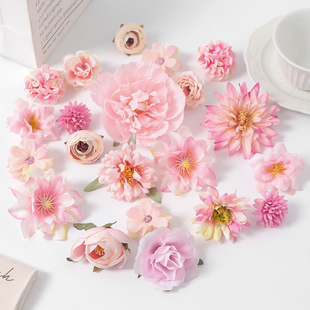 仿真花假花簪花学士帽配件 DIY手工花环材料 发饰服饰 裙撑装饰花