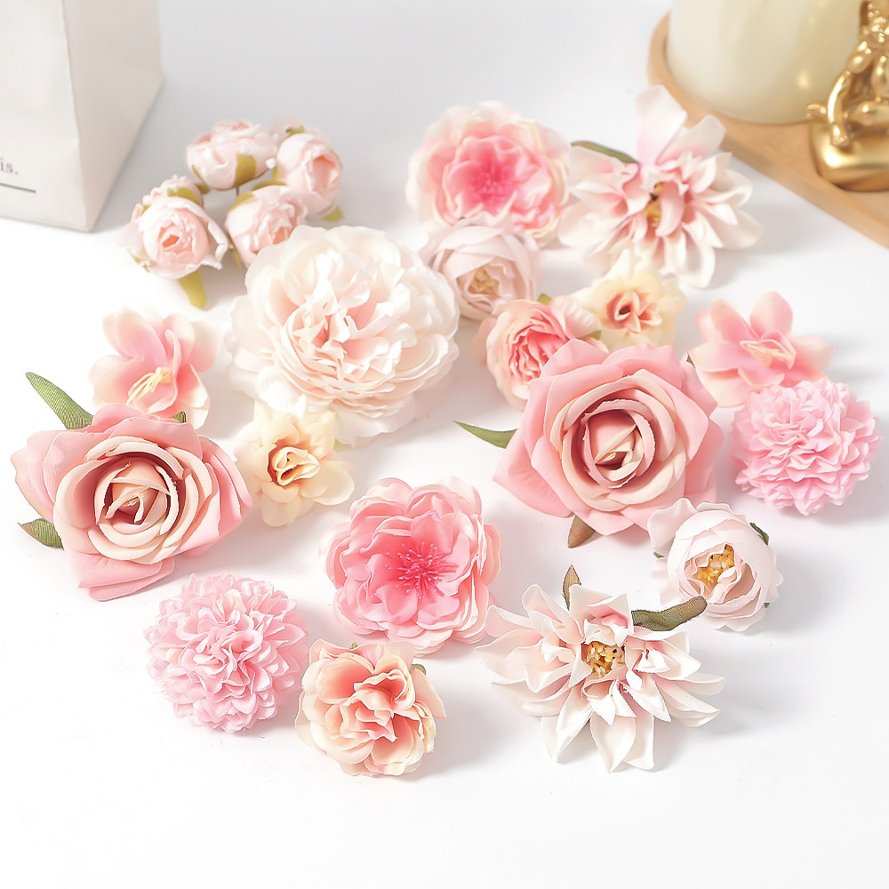 仿真花材料包 假花绢花DIY手工花环材料 裙撑装饰 簪花头花装饰花,家居饰品,仿真花/假花,淘宝优惠券,粉丝福利购,淘宝优惠卷