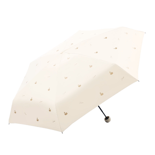 天堂伞烫金黑胶防晒防紫外线五折口袋胶囊伞遮阳伞晴雨两用雨伞女