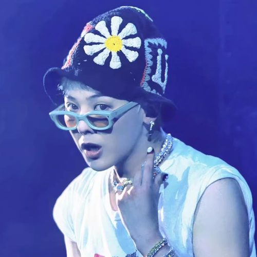 GD权志龙同款雏菊毛线渔夫帽秋冬韩版针织帽个性时尚盆帽男女情侣