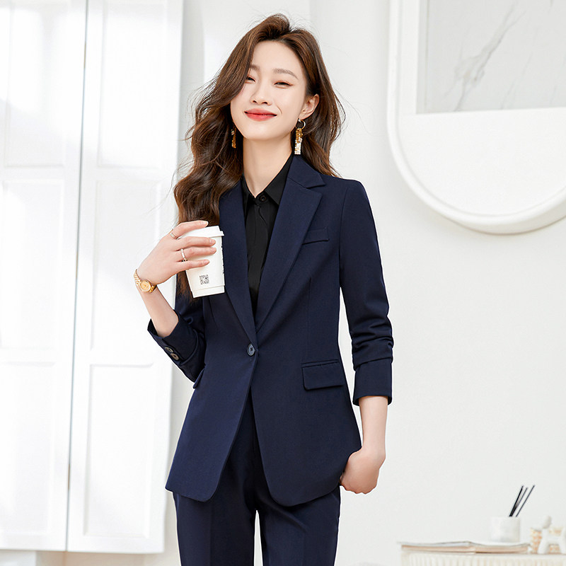 工作服职业气质女秋冬款西装高端图片