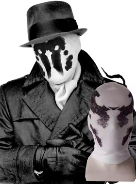 罗夏Rorschac面具鬼节万圣节恐怖cos守望者面罩watchma漫威墨迹