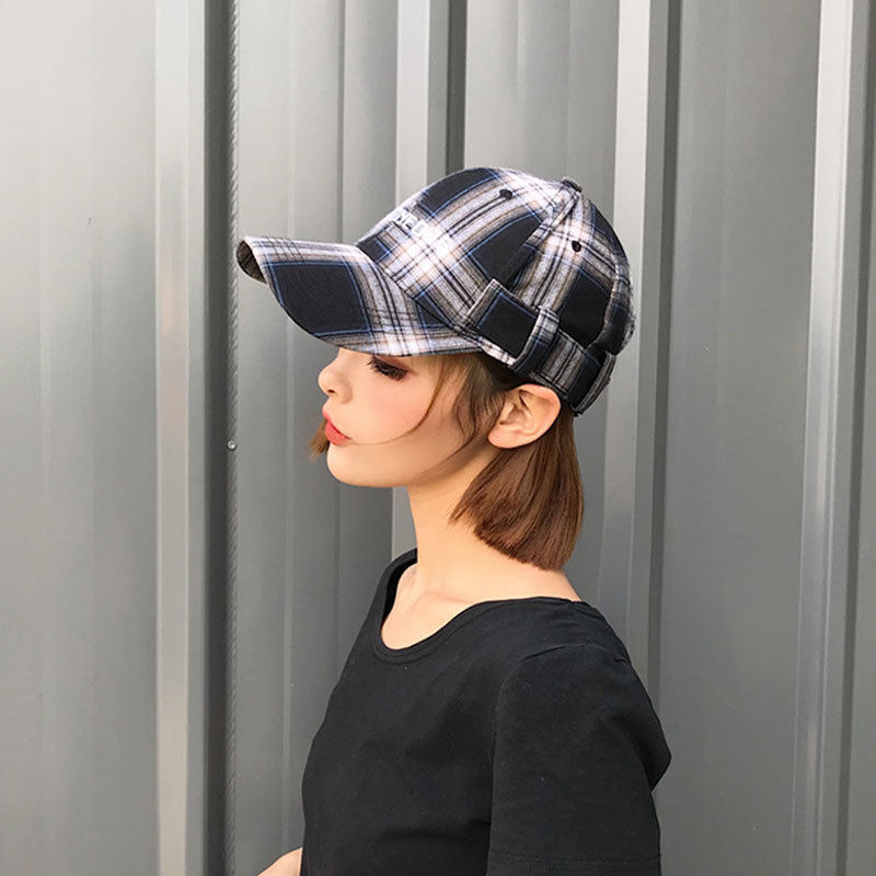 新款韩版棒球帽字母刺绣街头嘻哈格纹风潮流鸭舌帽户外出游帽子|ruв категории Аксессуары, шляпа - от Buy2taobao.com для оказания профессиональной услуги покупки агента Taobao