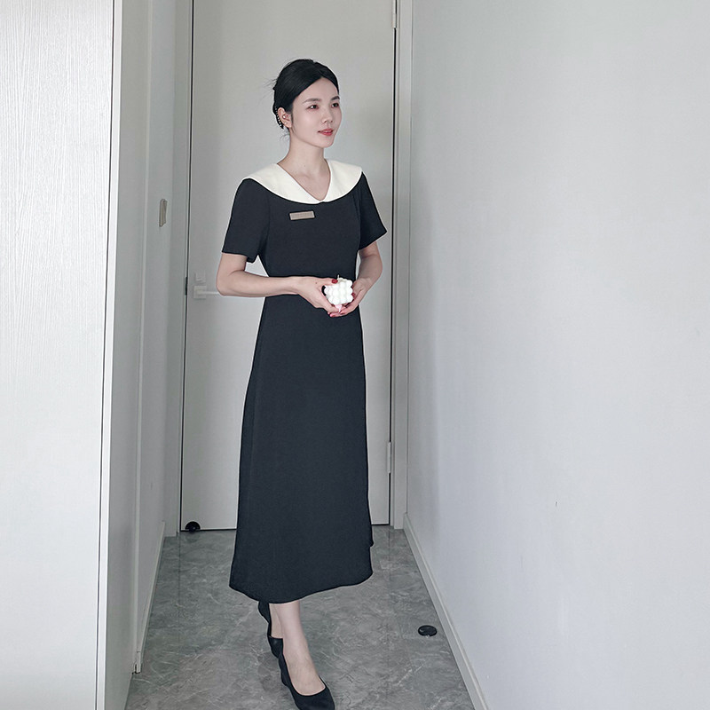 显瘦美甲美发会所技师连衣裙春夏新款美容院工服女气质美容师高端