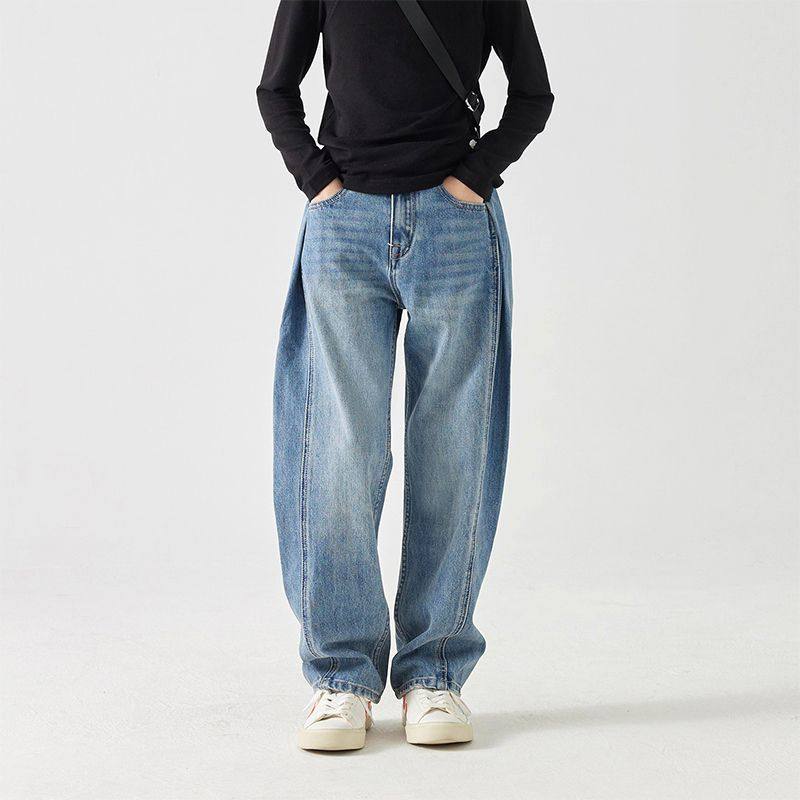 女童春秋季韩版简约高质量牛仔裤中大童宽松休闲时髦直筒裤儿童装,童装/婴儿装/亲子装,儿童牛仔裤,淘宝优惠券,粉丝福利购,淘宝优惠卷