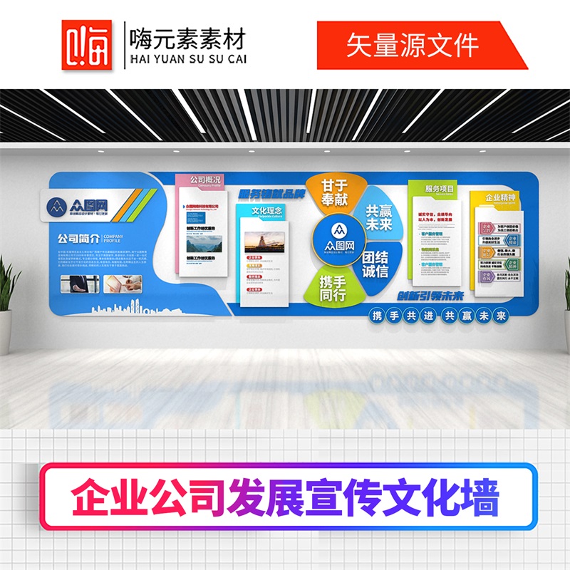 新款火车活动室办公室发展历程宣传背景文化墙AI矢量CDR模板VIP